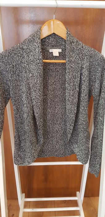 Sweter damski melanż szary XS