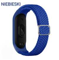 Smartband opaska elastyczna pasek Mi Band Xiaomi 7 6 5 4 3 niebieski