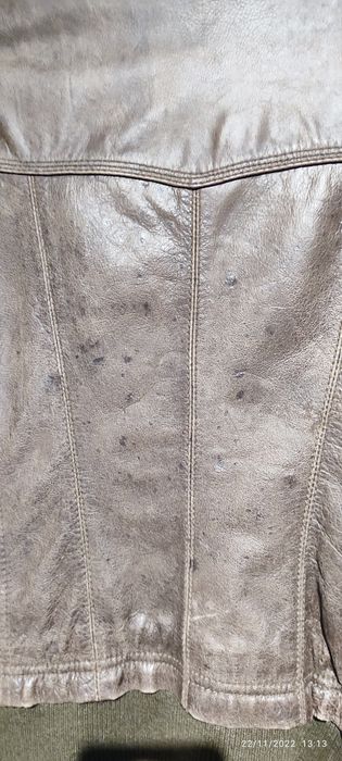 Casaco pêlo camel e Casaco couro ambos Stradivarius castanho