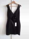 Rare Topshop czarna sukienka mini wąż wężowy wzór Goth gothic restyle