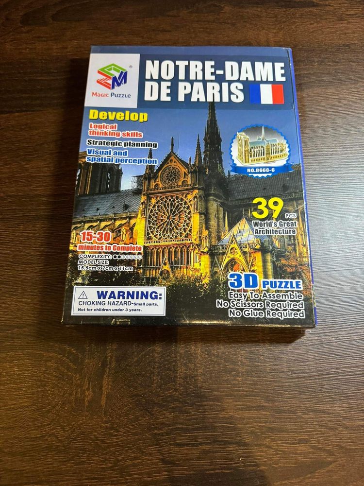 Puzzle 3D Notre-Dame w Paryżu 48tknz