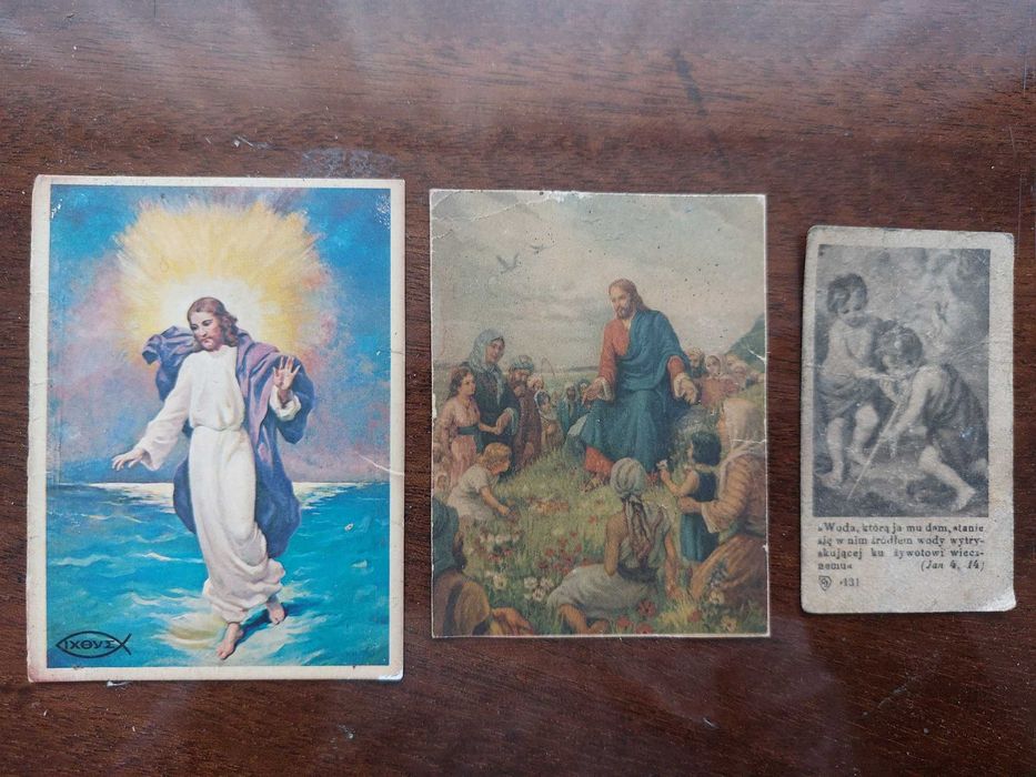Obrazki religijne z lat `40 i `50