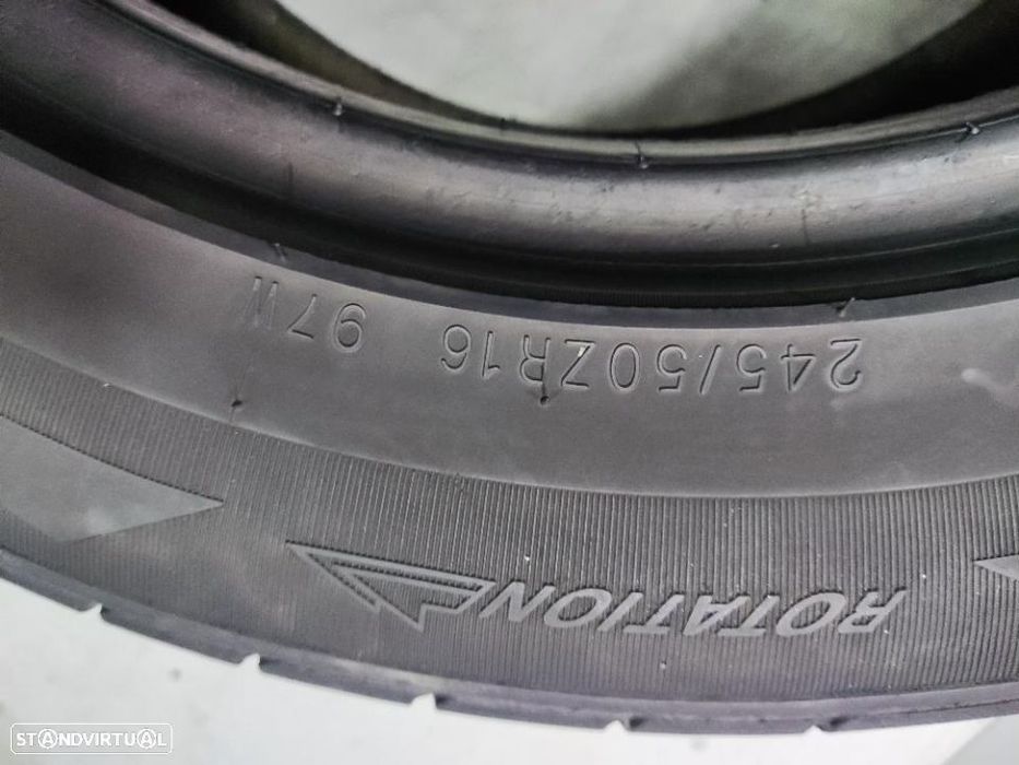 2 pneus semi novos 245-50r16 kumho - oferta dos portes
