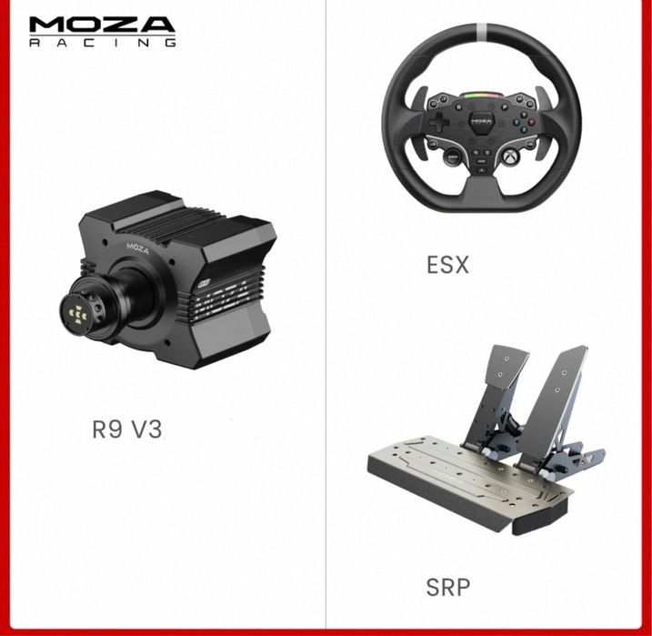 Direct drive MOZA R9 v3 ESX Ігровий комплект для симрейсінгу
