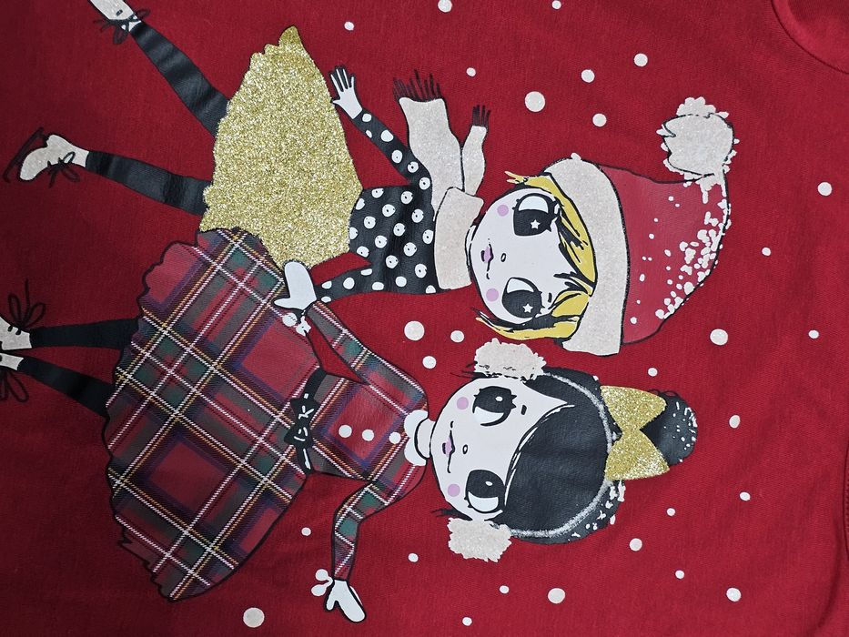 Bluzka Świąteczna H&M 122/128cm