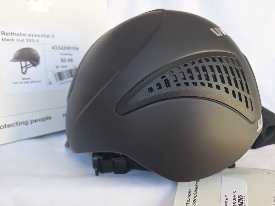 Kask jeździecki toczek Uvex Reithelm Exxential II Black XS/S 52-55cm