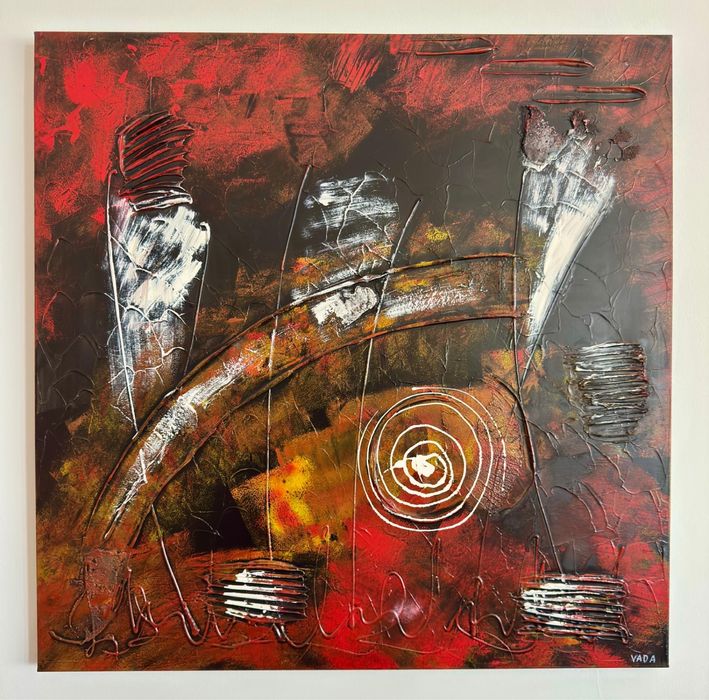 Pintura em Tela com relevo