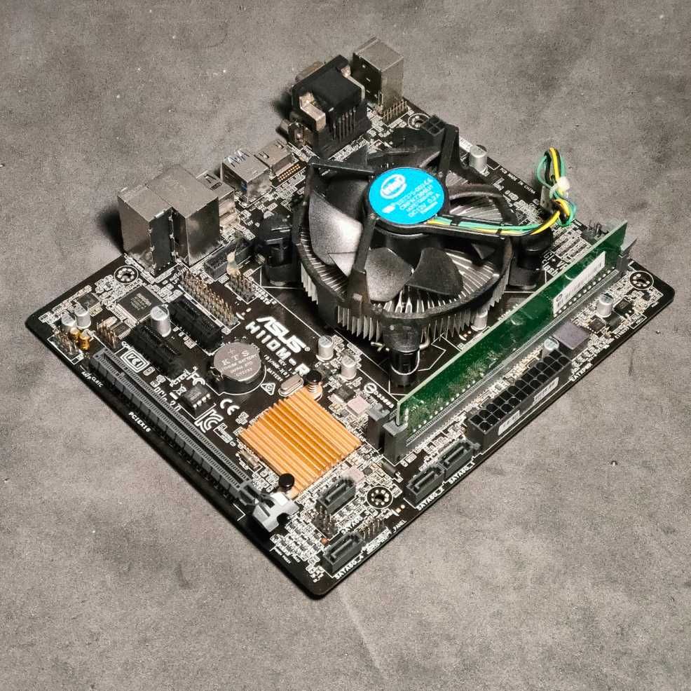 Płyta główna Micro ATX ASUS H110M-R + Intel Core i3 + 8GB RAM DDR4