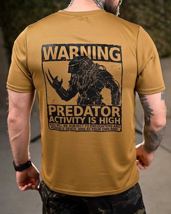 Тактична футболка Predator Coolmax  койот Новинка 2025!