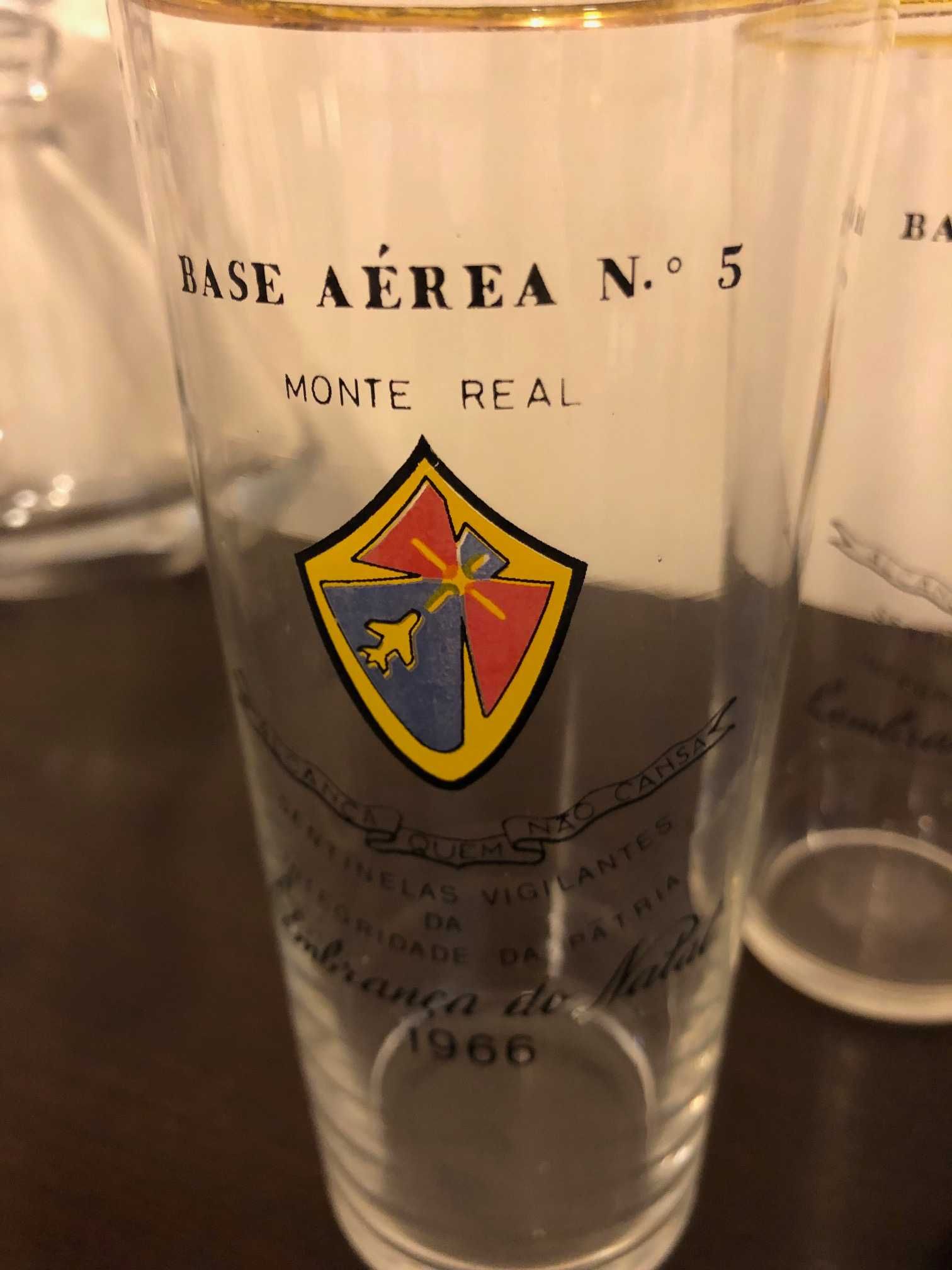 Base Aérea de Monte Real - Jarra e 4 copos do Natal/1966
