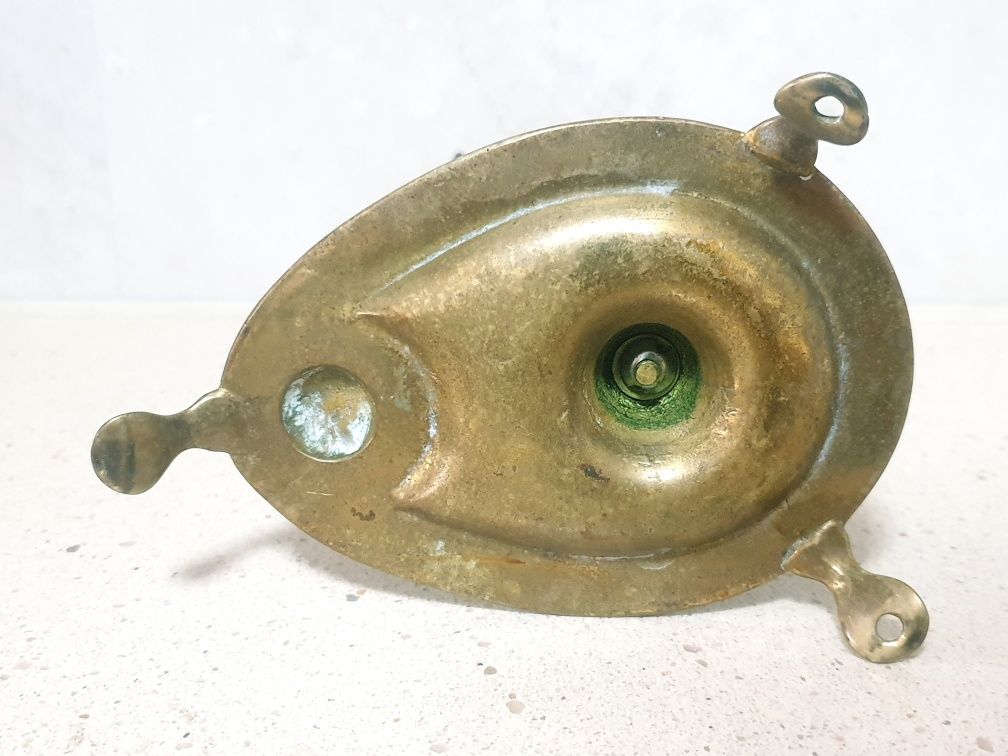 Antigo suporte de relógio de bolso em bronze Sec.XIX