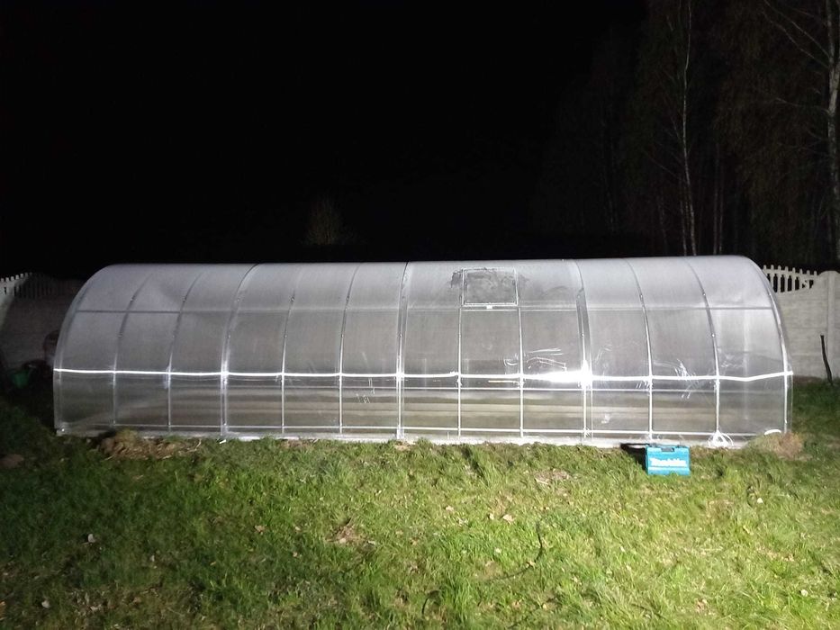 Szklarnia Tunel 3x8m z poliwęglanu komorowego 4mm, profil 40x20mm