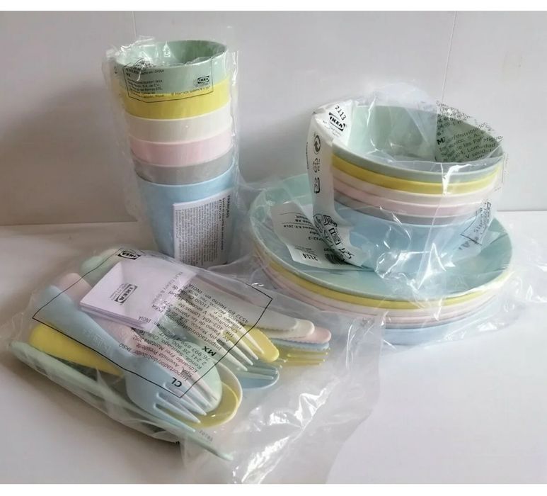 Детская пластиковая посуда в новых цветах . KALAS ІКЕА . В наличии .