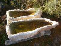 Lavatórios em pedra para casas de campo rústicas