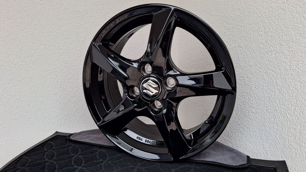 Nowe Alufelgi 4x100 R15 Toyota Yaris Suzuki Swift Czarny Połys