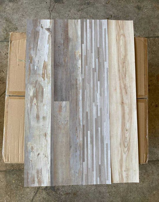 ТОП! Самоклеюча Вінілова плитка 91*15 см, виниловая плитка Сіре дерево