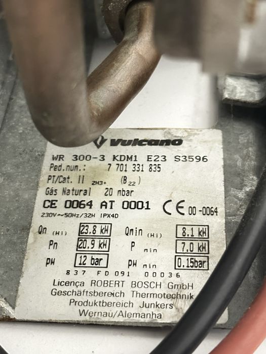 Esquentador gas natural VULCANO