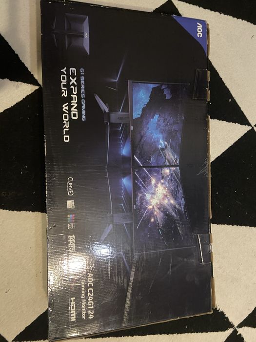 Monitor Aoc c24g1 144hz 24 cale zakrzywiony