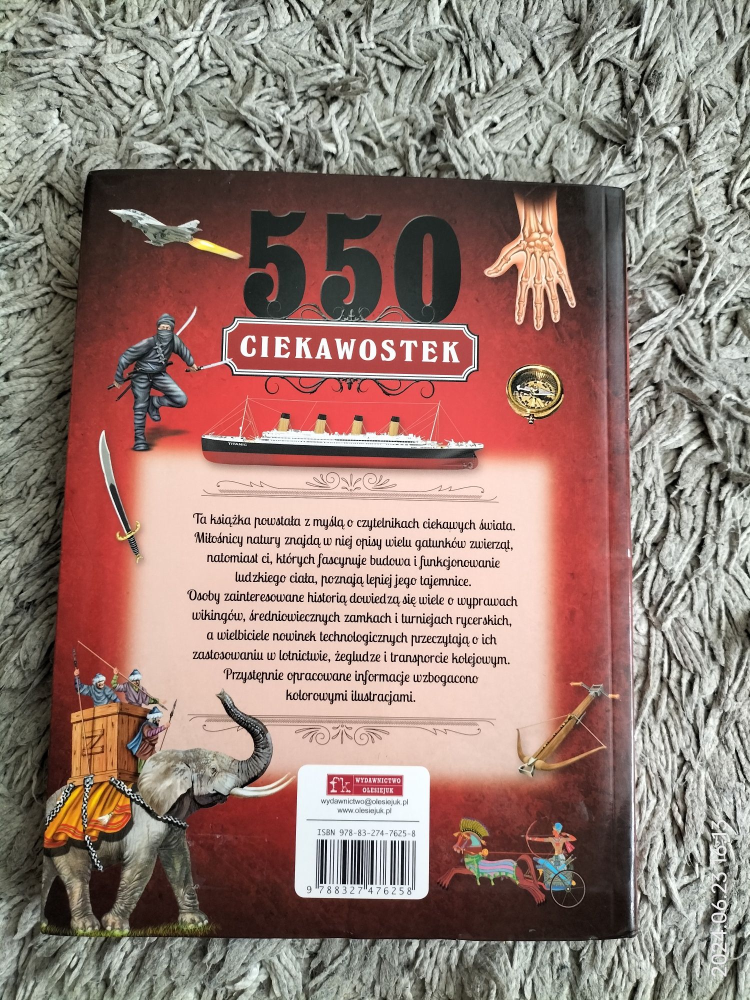 Książka 550 ciekawostek