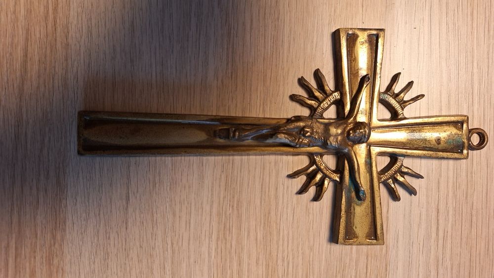 Krzyżyk mosiężny 22cm