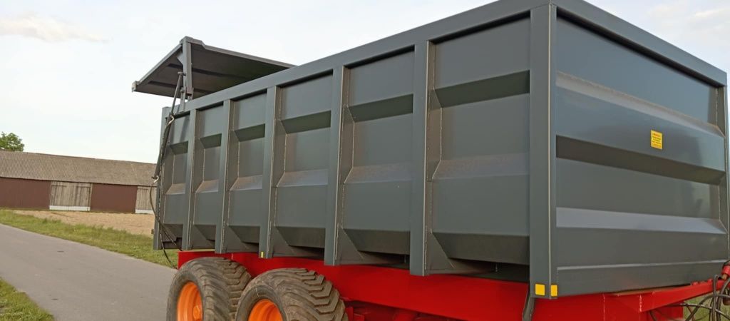 Przyczepa skorupowa  tandem 16t wywrotka klapa hydrauliczna