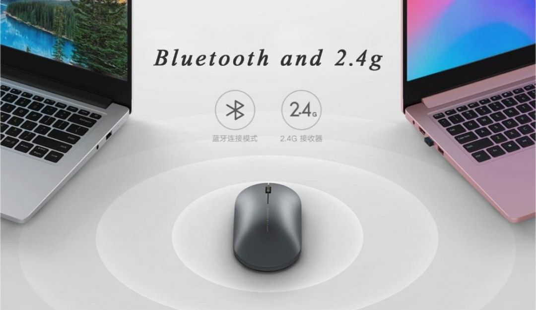 Мышь Xiaomi Mi Fashion Mouse 2 Elegant беспроводная мышка металлически