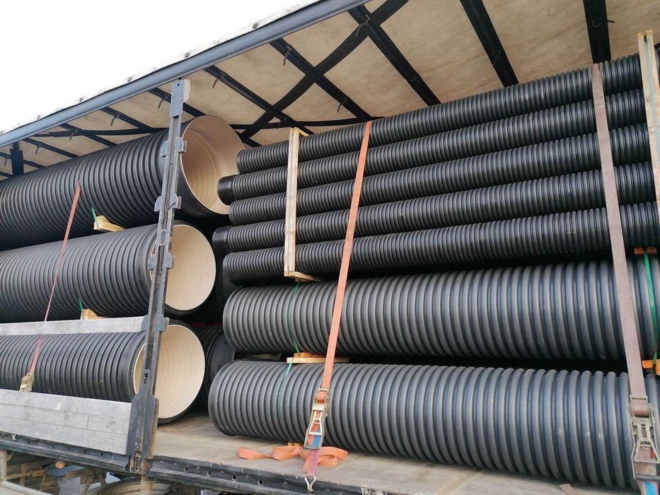 Rura SN8 fi 400 karbowana PRZEPUST przepustowa pod mostki 500 600 RURY