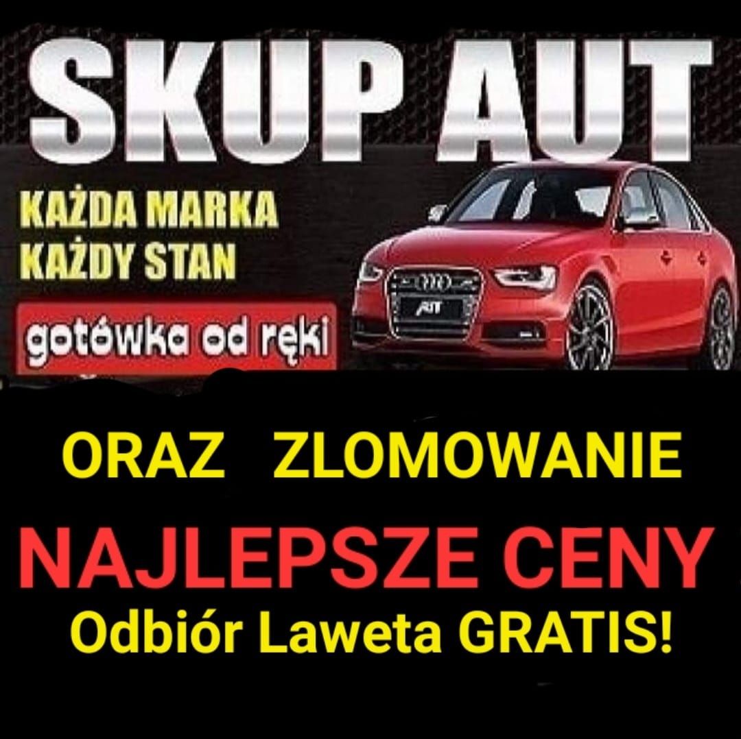 Skup Aut oraz ZŁOMOWANE NAJLEPSZE CENY! Każdy stan! Jędrzejów i okolic