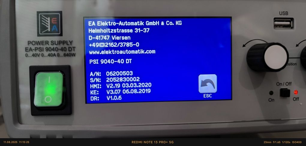 Zasilacz Stołowy EA-PSI 9040-40 DT