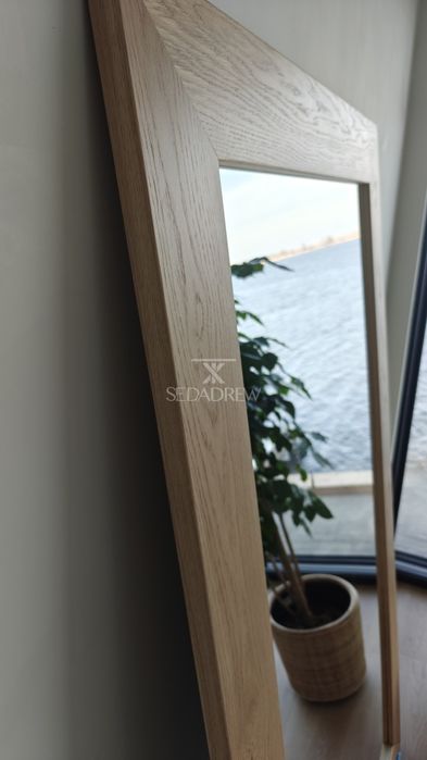 Lustra w drewnianej ramie Lustro dębowe na wymiar duże rozmiary