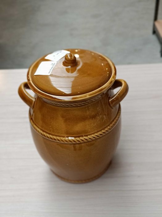 Beczka kamionkowa 5l z kołnierzem do kiszenia kapusty / ogórków