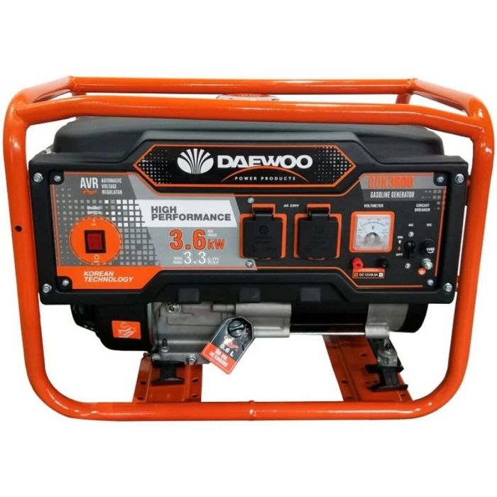 Генератор DAEWOO 3,3/3,6кВт 220В GDK3600 бензин з AVR стабілізація нап