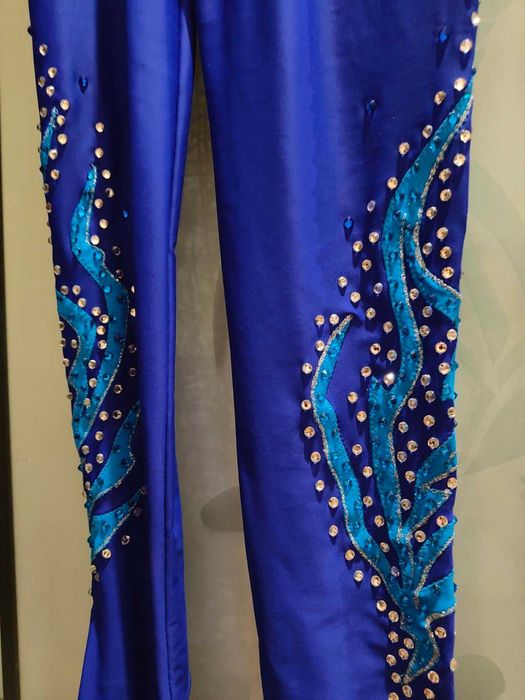 Оренда Синій комбінезон (костюм) для повітряної гімнастики