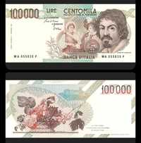 Nota nova de 100 000 Liras - Itália - ano de 1983