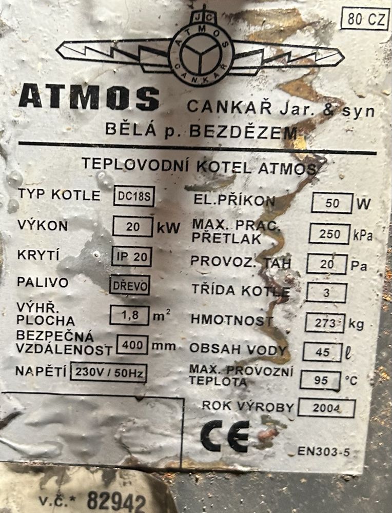 piec zgazowujący drewno  ATMOS