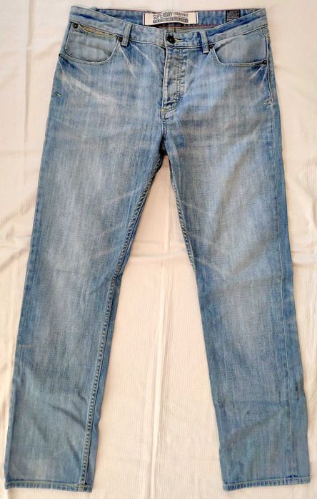 spodnie # SUPERDRY The Standard Blue Jean W34 L32 # pas 95cm