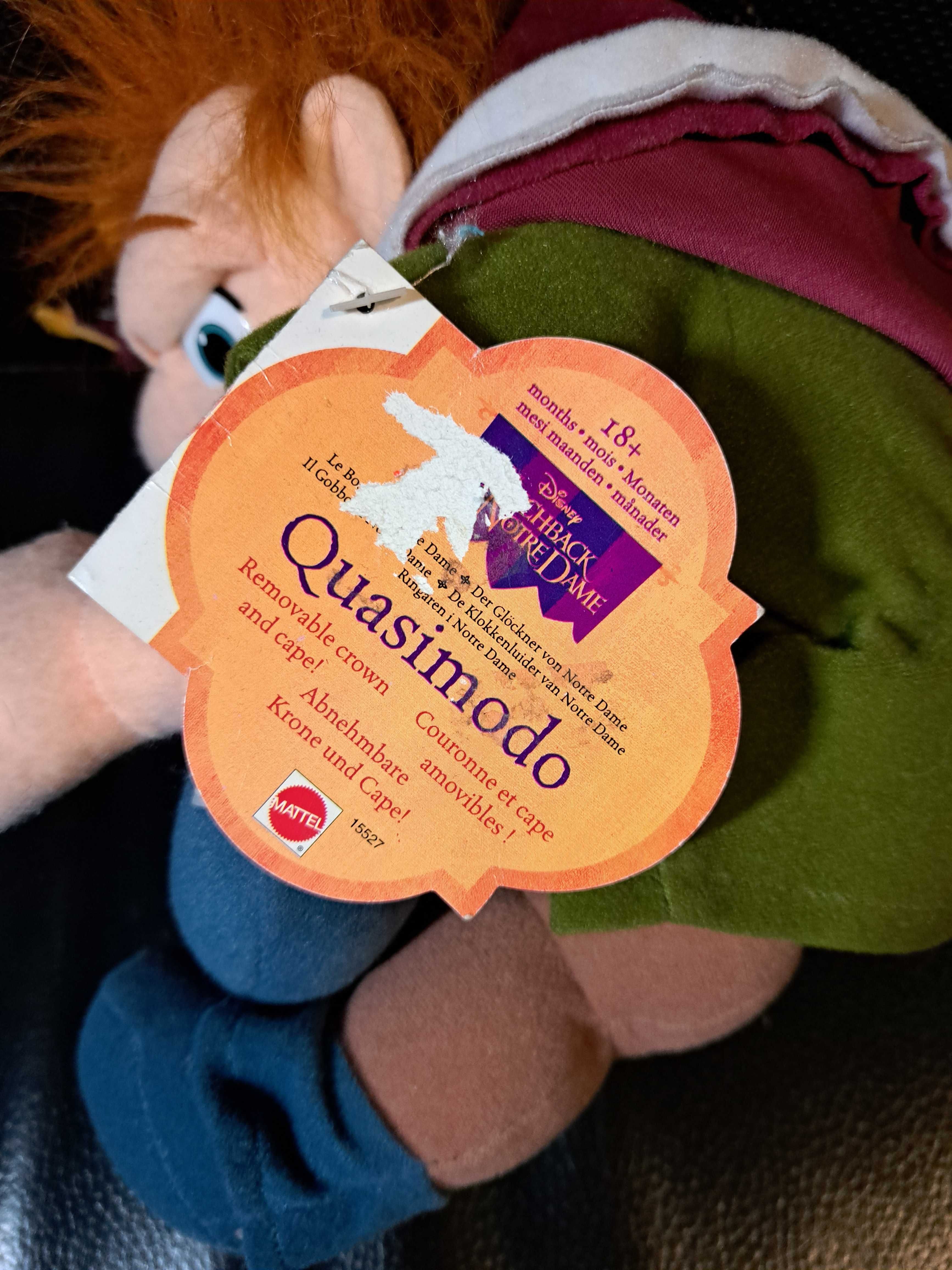 Quasimodo Dzwonnik z Notre-Dame duża maskotka 40cm Mattel 1995