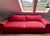 Czerwona sofa rozkladana 270x115