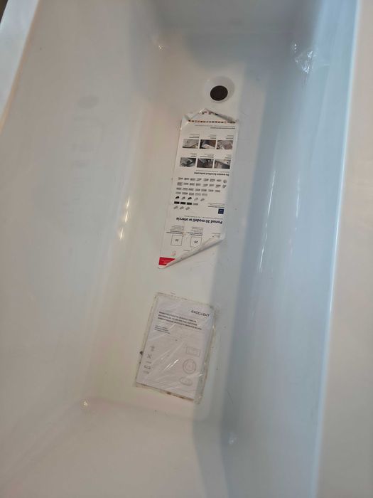 Wanna do zabudowy nowa EXCELLENT Wave Slim 150x70 cm BIAŁY POŁYSK