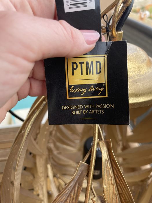 STUNNING Luxury palm leaf lamp by PTMD luxury living(handmade)