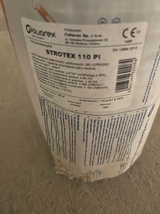 Стротекс 110 пароизоляционная пленка 75 м.кв.