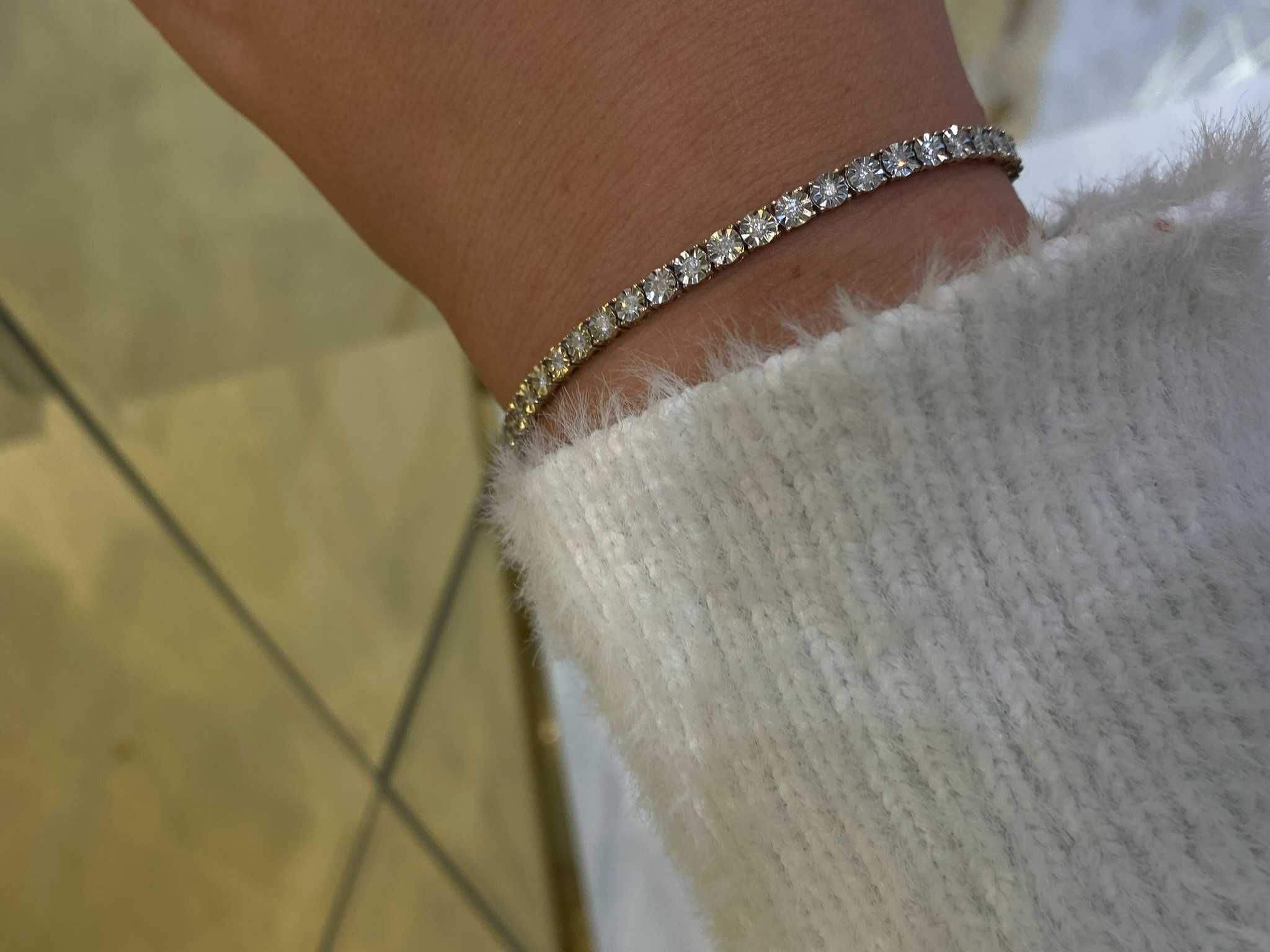 Bransoletka z diamentami 1.00 CT