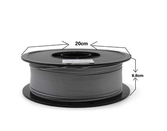 PLA-пластик Creality филамент для 3D-принтера 1.75 мм 1 кг Серый