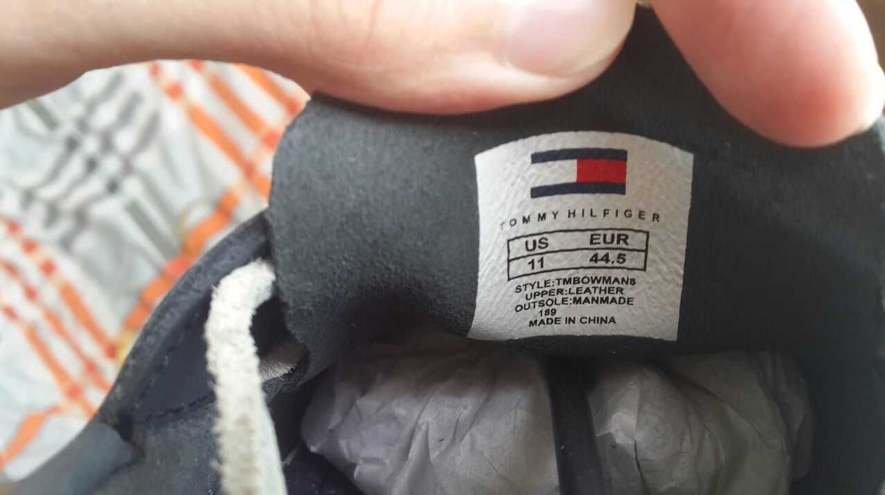 Tommy Hilfiger Оригинал Новые Кожаные Кроссовки OLX Доставка TH 43