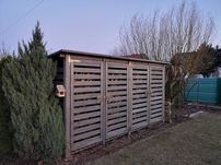 Drewutnia, wiata na drewno kominkowe