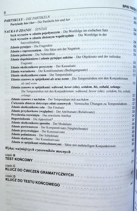 Nowe repetytorium z gramatyki JĘZYKA NIEMIECKIEGO, Bęza, CZYSTE!