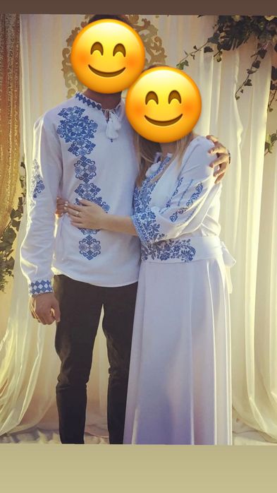 Набір вишита сукня і сорочка (для пари)