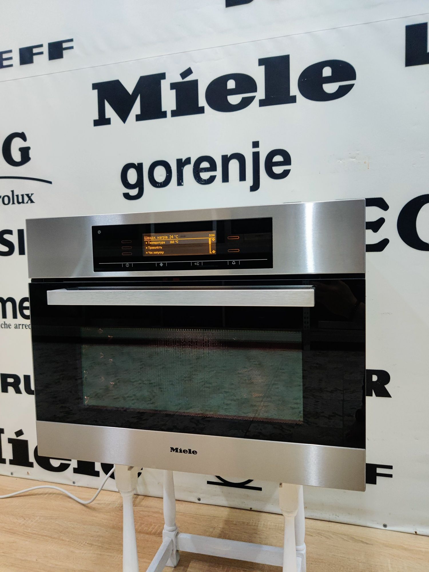 Виставка! Духова шафа+пароварка Miele DGC5080XL. Germany.