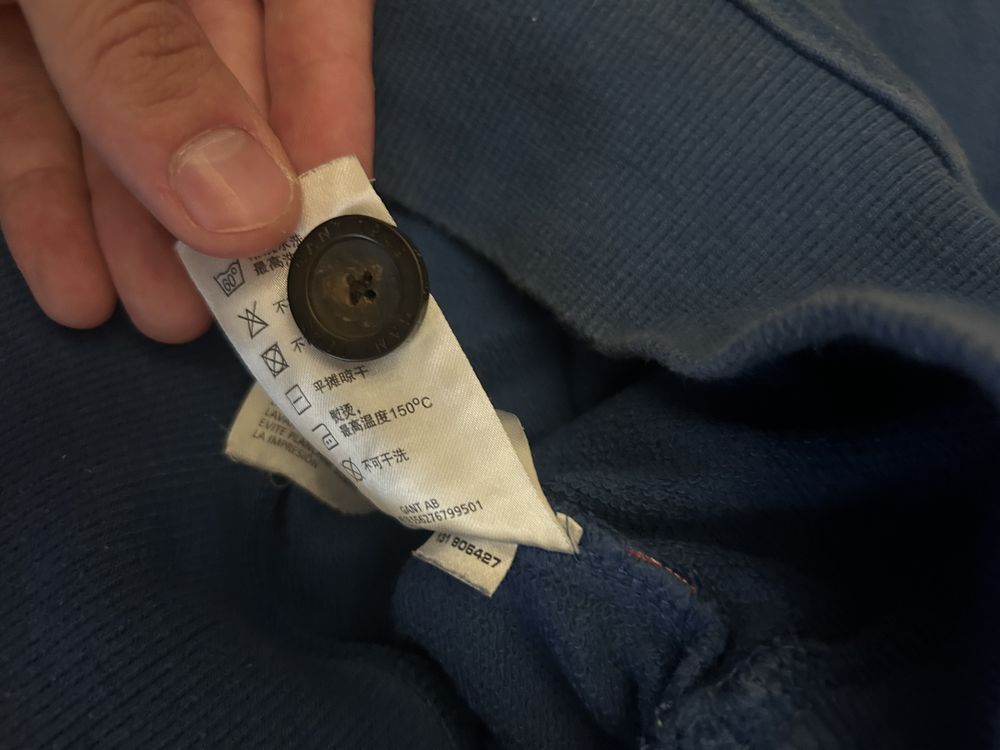 Vendo hoodie azul Gant tamanho XL criança