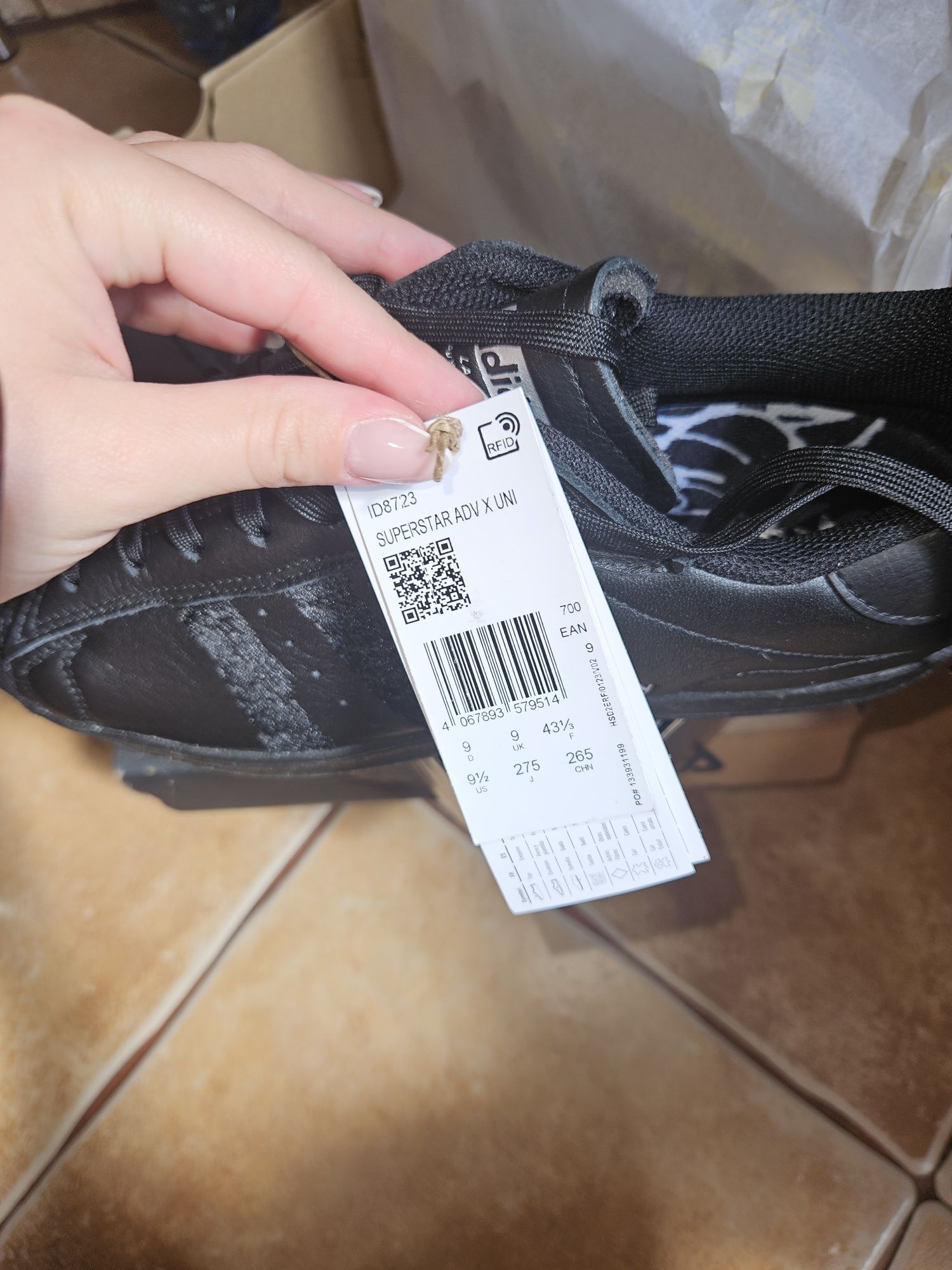 Superstar adidas czarne